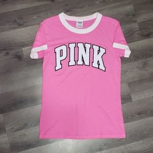 Pink ringer tee